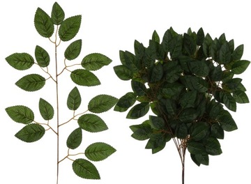 12 X LIŚĆ LIŚCIE RÓŻY RÓŻA 57 CM GAŁAZKA