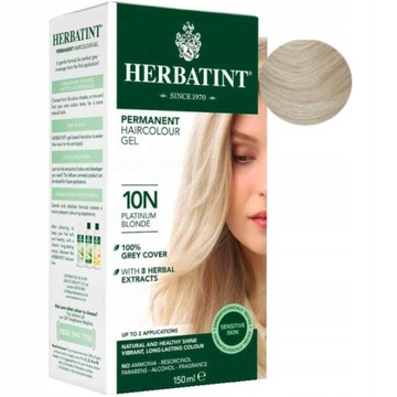 HERBATINT FARBA DO WŁOSÓW NATURALNA TRWAŁA 10N platynowy blond