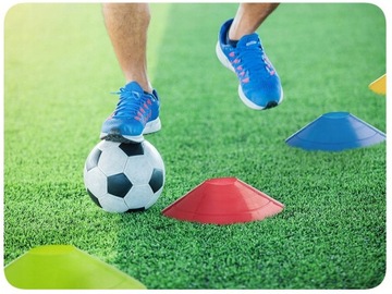 ПРОФЕССИОНАЛЬНЫЙ ФУТБОЛЬНЫЙ КОМПЛЕКТ КООРДИНАЦИОННО-ТРЕНИРОВОЧНАЯ ЛЕСТНИЦА + КОНУСЫ