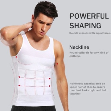 Мужская майка XL SLIMMING T-SHIRT SHAPING БЕЛАЯ майка