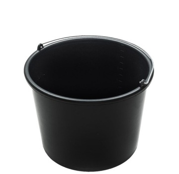 WIADRO BUDOWLANE GOSPODARCZE PLASTIKOWE Z UCHWYTEM 12 l