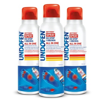 UNDOFEN Spray Do Stóp ALL IN ONE 150 ML x3