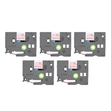 5Pcs Label Maker Tape 9mm Laminated Waterproof Colorfast Multi Purpose Labe