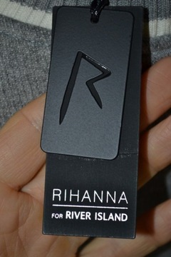 Rihanna for River Island Varsity Jacket Wełna Skóra 42 / XL