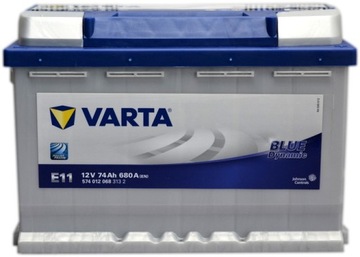 АККУМУЛЯТОР VARTA BLUE DYNAMIC 74AH 680A E11 P+ НОВЕЙШАЯ МОДЕЛЬ!