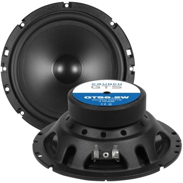 Głośniki samochodowe jednodrożne Crunch GTS6.2W165mm MIDBAS 100W RMS 3Ohm