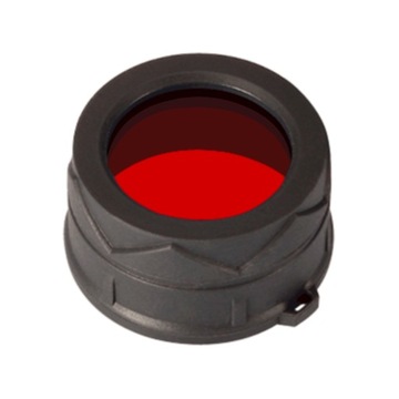 Filtr do latarek Nitecore NFR34 odporny na wstrząsy, czerwony