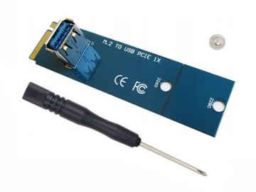 Adapter Przejściówka M.2 do USB PCIe 1X Riser