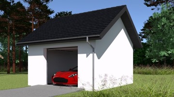 PROJEKT GARAŻU JEDNOSTANOWISKOWEGO G151
