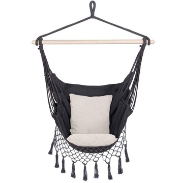 БРАЗИЛЬСКИЙ САДОВЫЙ ГАМАК С ПОДУШКАМИ ПОДВЕСНОЙ СТУЛ-КАЧАЛКА СТУЛ БОХО