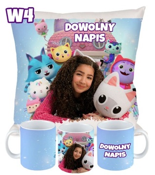 НАБОР ПОДУШКА КРУЖКА CAT GABI HOUSE ПОДАРОК ​​+ ИМЕННОЙ ПОДАРОК ​​РАЗЛИЧНЫЕ ДИЗАЙНЫ