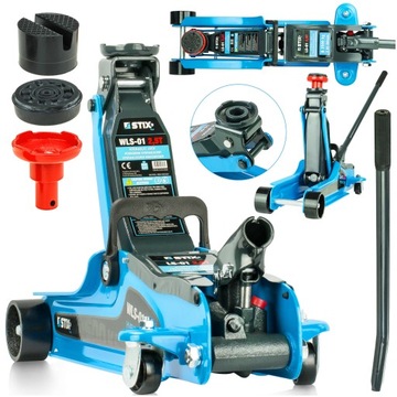 PODNOŚNIK SAMOCHODOWY NISKOPROFILOWY LEWAREK DO ZMIANY KÓŁ ŻABA GUMA 2.5T