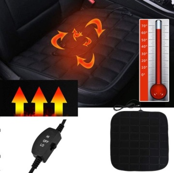 КОВрик С ПОДОГРЕВОМ СИДЕНЬЯ С ПОДОГРЕВОМ 12 В С ПУЛЬТОМ ДЛЯ АВТОМОБИЛЯ 45 СМ