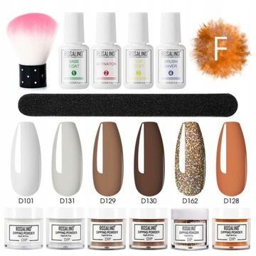 ROSALIND Zestaw do manicure tytanowego 6PC