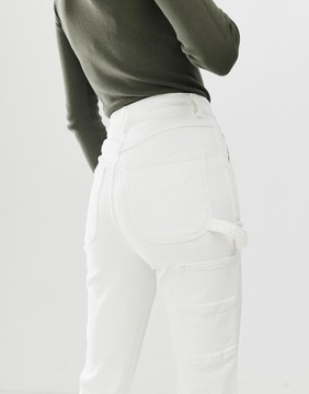 Spodnie jeansowe wysoki stan typu mom W28 L30