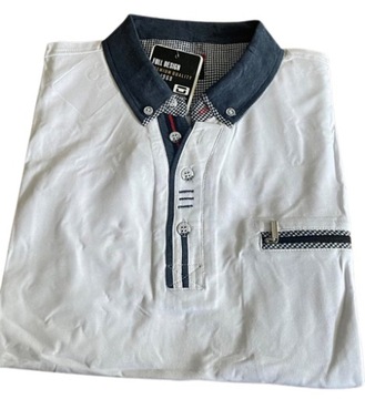 МУЖСКАЯ РУБАШКА ПОЛО ИЗ ХЛОПКА С ДЛИННЫМ РУКАВОМ 3XL