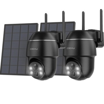 Kamera Zewnętrzna Solarna WIFI 2K 1296P Full HD×2
