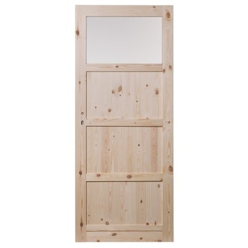 DRZWI SOSNOWE KORNIK QUATRO SĘCZNE WC 60