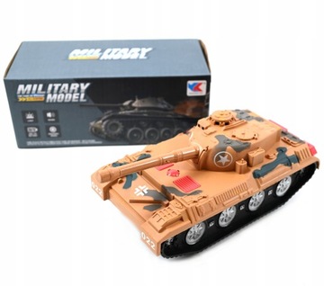 CZOŁG NA BATERIE AUTO Z NAPĘDEM ŚWIATŁO DŹWIĘK JEŹDZI