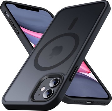 ETUI DO IPHONE 11 RÓŻNE KOLORY CASE MATOWE MAGNETYCZNE + SZKŁO HARTOWANE 9H