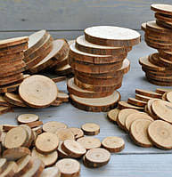 Деревянные диски, 300 шт., 2-7 см, брусочки, ломтики.