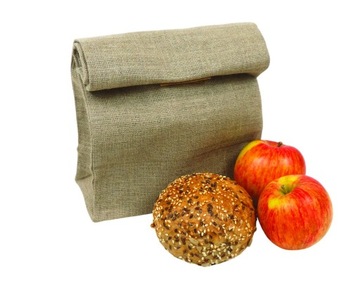 Torebka na śniadanie (lniana). Lunch bag2. Premium