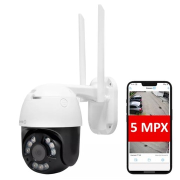 Obrotowa Kamera IP WiFi 5MPx Bezprzewodowa SD