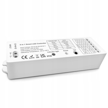Inteligentny Kontroler LED 5w1 RGBW+CCT 12-54V seria GL ZigBee RF HUE TUYA