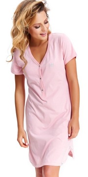 Dn-nightwear TCB.9505 sweet pink Nocna koszula KOSZULA DO KARMIENIA XL