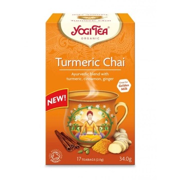 Herbata Turmeric Chai z kurkumą BIO 34g Yogi Tea