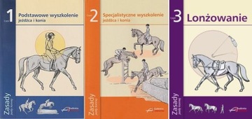 Zasady Jazdy Konnej Akademia Jeździecka, komplet: Trzy części -Nowe książki