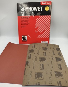 Papier ścierny wodny INDASA RHYNOWET RED P2000(50)