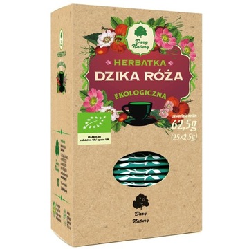 HERBATKA Z DZIKIEJ RÓŻY BIO (25x2,5 g) DARY NATURY