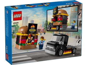 LEGO CITY 60404 ГРУЗОВИК ДЛЯ БУРГЕРОВ + БЕСПЛАТНАЯ СУМКА LEGO РОЖДЕСТВЕНСКИЙ ПОДАРОК
