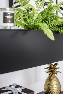 ХИТ Металлическая консоль, цветочный горшок лофт с полкой