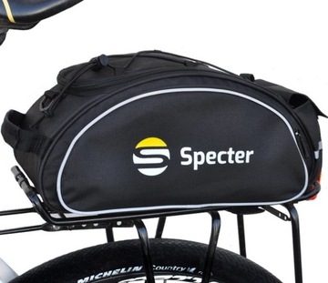 Sakwa Torba rowerowa na bagażnik 12L pojemna kieszenie odblaski Specter