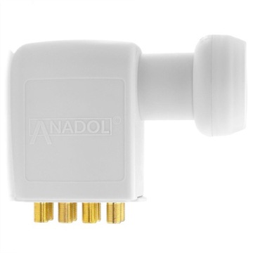 ОКТО-СПУТНИКОВЫЙ КОНВЕРТЕР ДЛЯ 8 ТВ-ВЫХОДОВ 4K CYFROWY POLSAT NC+ ЗОЛОТЫЕ ШТЕКИ