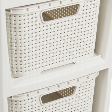 КНИЖНЫЙ ШКАФ, СУНДУК, ПОЛКА ШКАФА С 2 КОРЗИНАМИ, РОТАН БРАНК