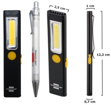 Маленький карманный светодиодный фонарик, мощный, перезаряжаемый фонарь для мастерской, 200 лм.