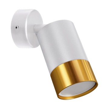 Lampa kinkiet ścienny PUZON SPT biało-złoty 04130