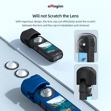 СИЛИКОНОВЫЙ ЧЕХОЛ ДЛЯ ЛИНЗ ДЛЯ INSTA360 X3