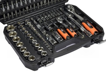 НАБОР ТОРЦЕВЫХ КЛЮЧЕЙ 1/2',1/4'', 110 ДЕТАЛЕЙ