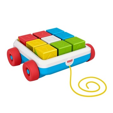 FISHER-PRICE Wózek do ciągnięcia z klockami GJW10