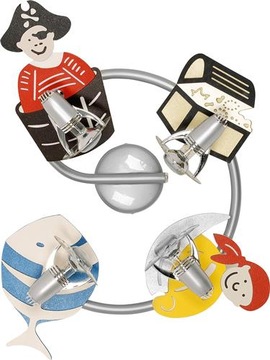 Lampa Sufitowa Plafon PIRATE Spirala - Wyprzedaż