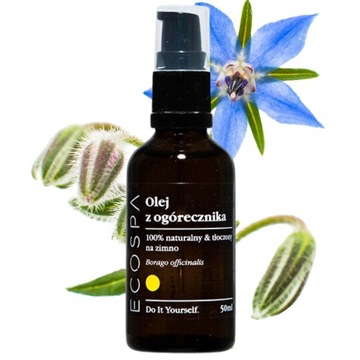 NATURALNY EKO OLEJ Z OGÓRECZNIKA ZMINOTŁOCZONY SUCHA SKÓRA 50 ML ECOSPA