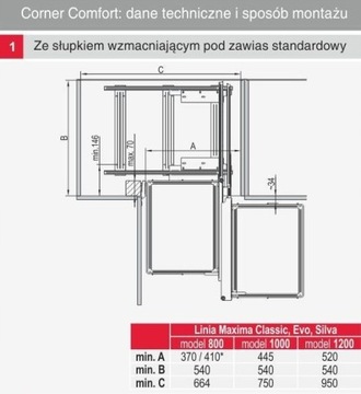 CRUISE Magic Corner Maxima Classic 800 Корзина правая GR