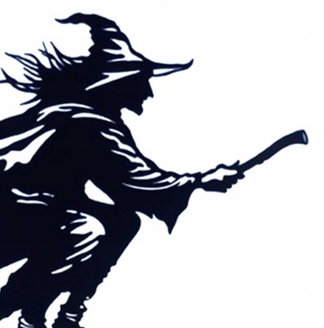 Металлический флюгер «Черная ведьма»