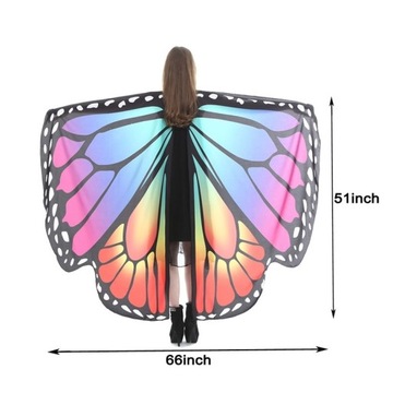 ДЕТСКИЙ ШАРФ-БАБОЧКА СЦЕНАЛЬНОЕ ПАЛЬТО С КРЫЛЬЯМИ БАБОЧКИ