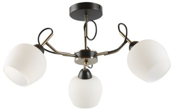 LAMPA WiSZĄCA SUFITOWA PLAFON ŻYRANDOL KULE LED CZARNA ZŁOTA