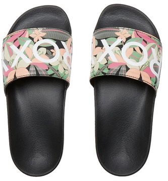 buty Roxy Slippy II - KPM/Black/Pink/Soft Lime